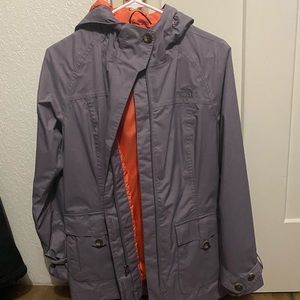 COPY - The North Face mid length lined rain coat